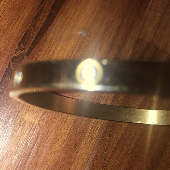 Bracelet with clear rhinestones - Picture 3 of 5